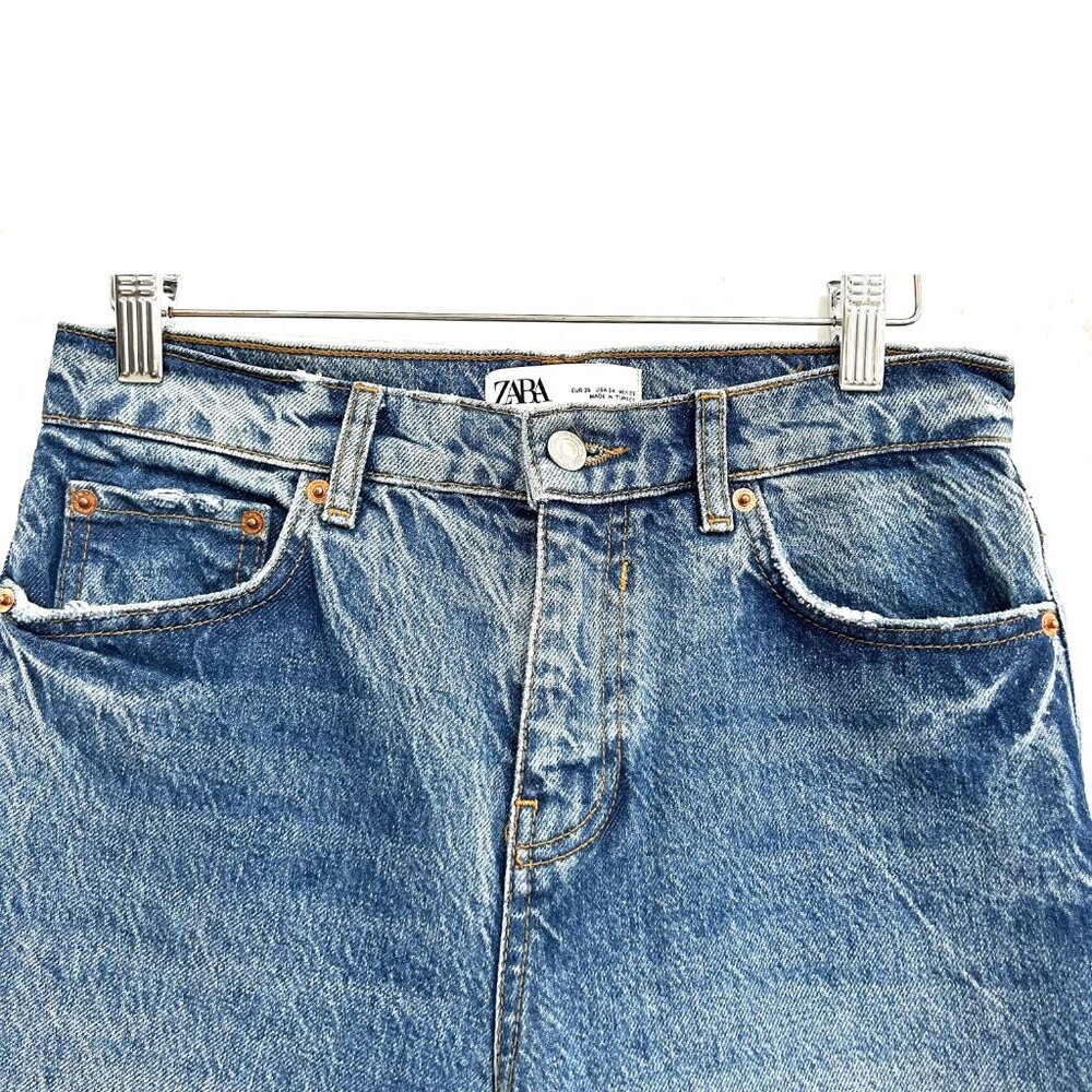 ZARA High Waist Flared Jeans - Picture 4 of 7